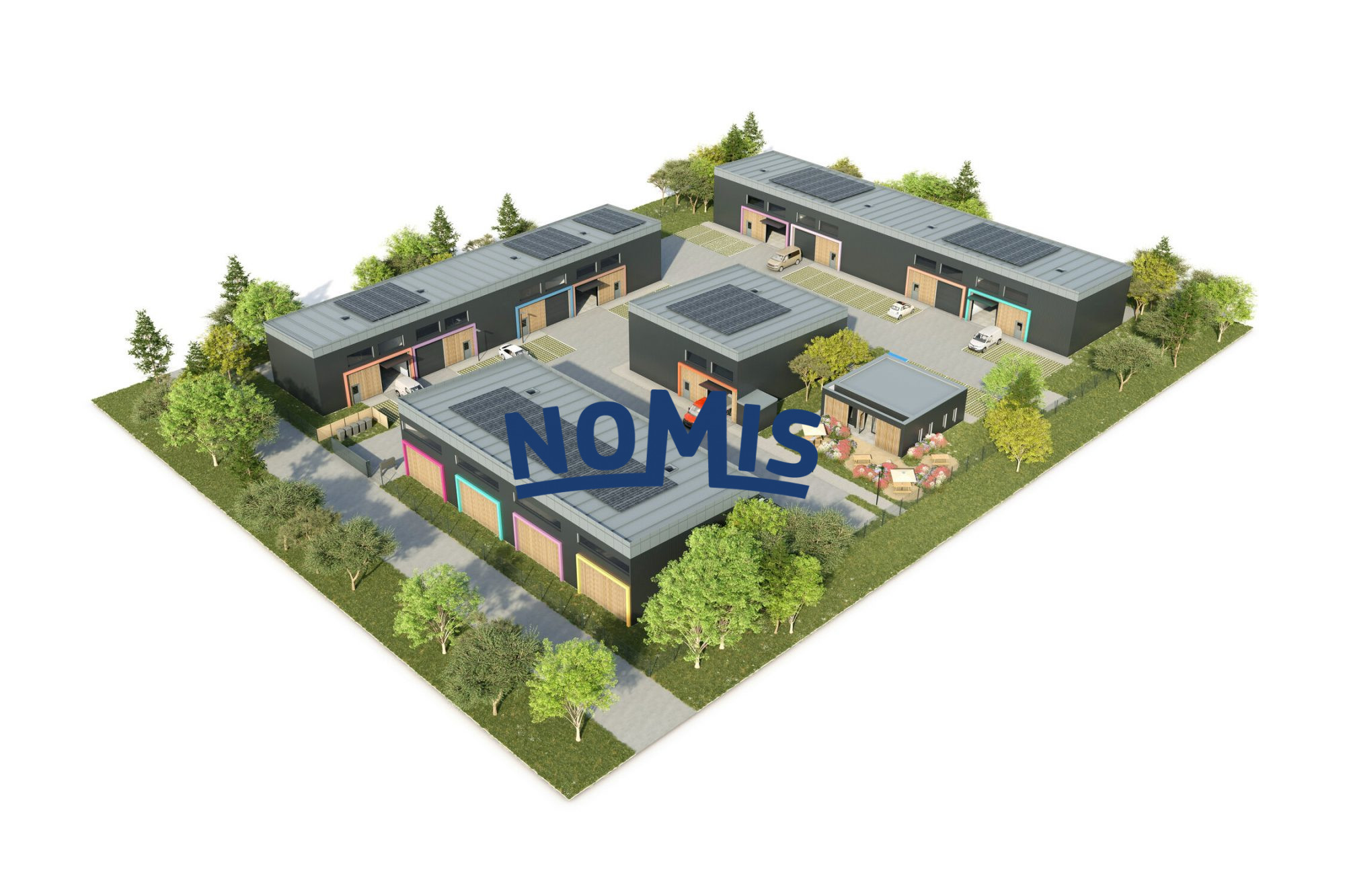 Nouveau village d’entreprises à Montbert (44) – Cellules artisanales à vendre dans le parc de la Bayonne